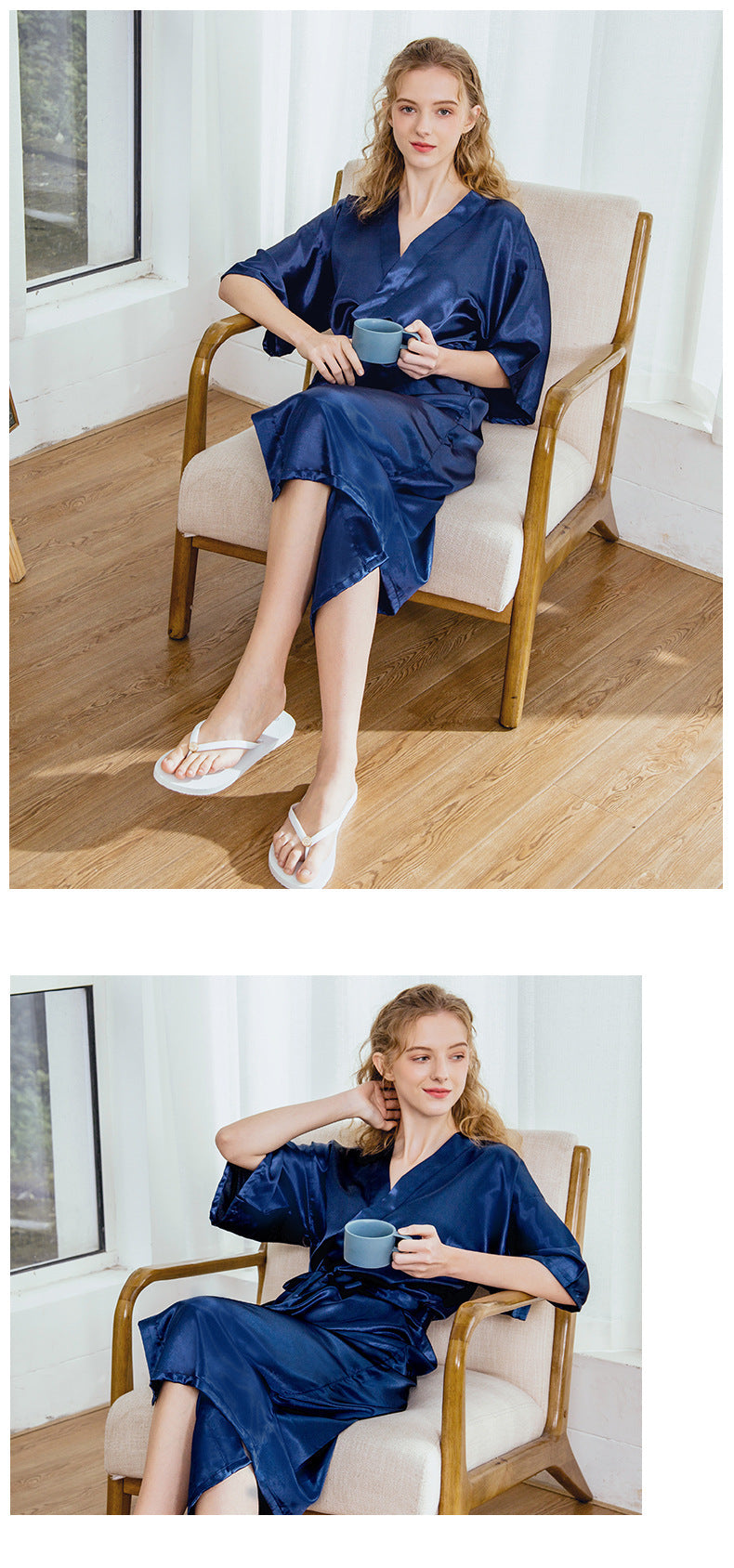 Pyjama en soie pour femme