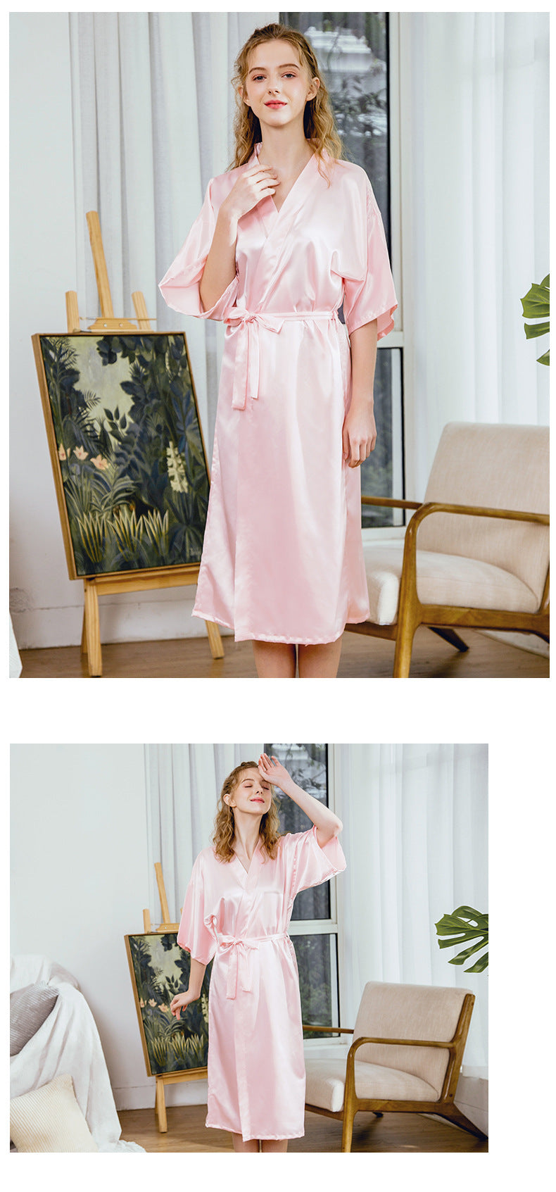 Pyjama en soie pour femme