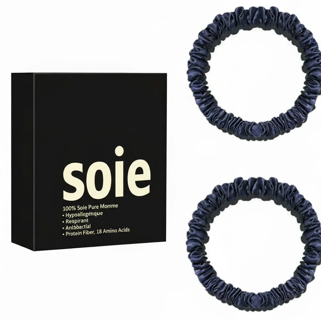 Lot de 2 chouchous en soie 19 Momme