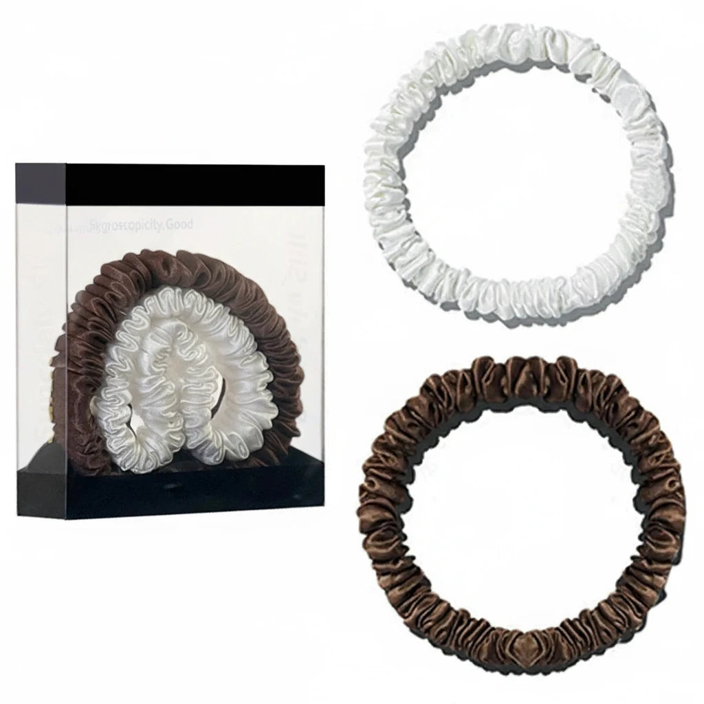 Lot de 2 chouchous en soie 19 Momme