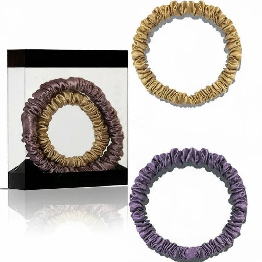 Lot de 2 chouchous en soie 19 Momme