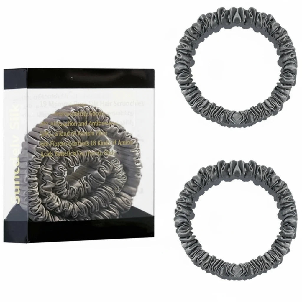 Lot de 2 chouchous en soie 19 Momme