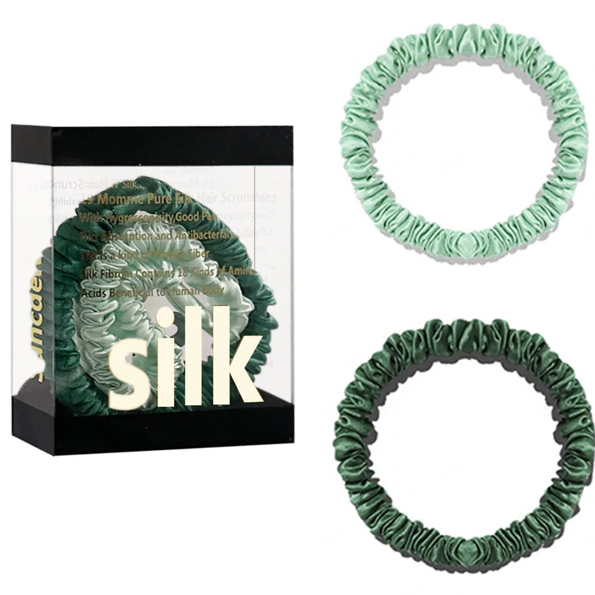 Lot de 2 chouchous en soie 19 Momme