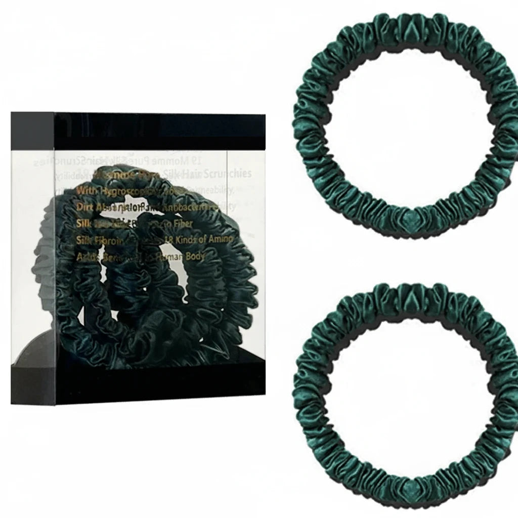 Lot de 2 chouchous en soie 19 Momme