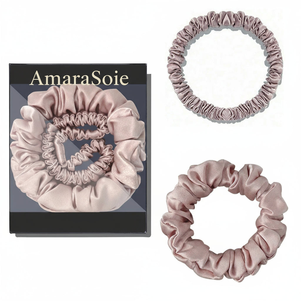 Chouchou en soie de mûrier 22 Momme