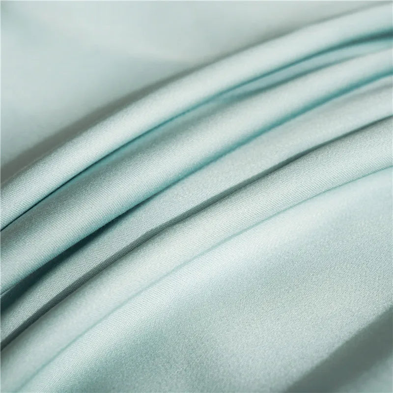 Drap plat en soie de mûrier naturelle