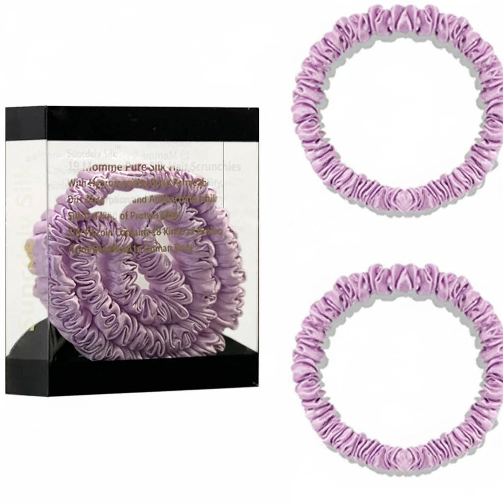 Lot de 2 chouchous en soie 19 Momme