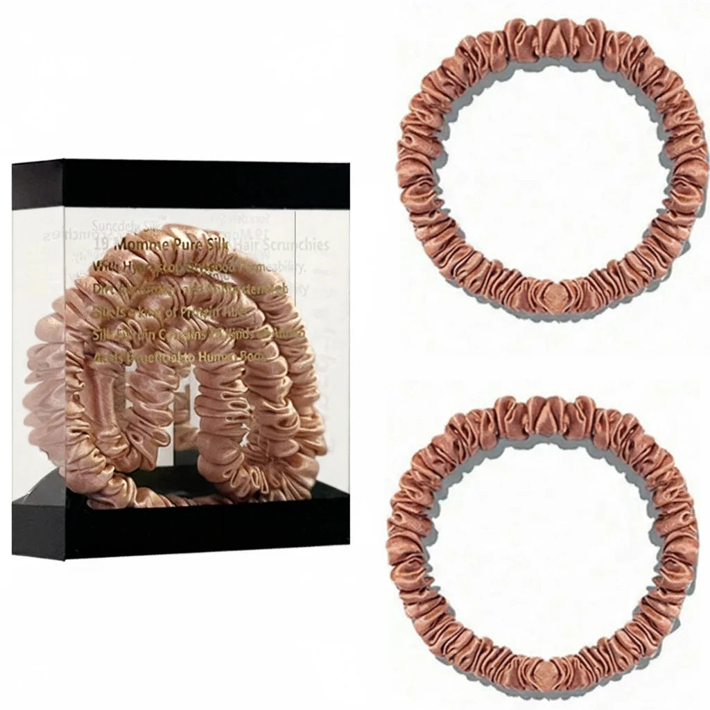 Lot de 2 chouchous en soie 19 Momme