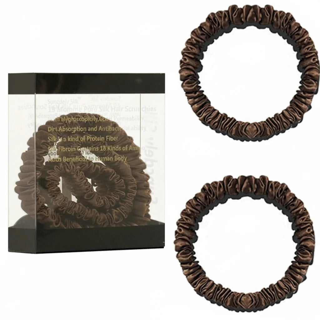 Lot de 2 chouchous en soie 19 Momme