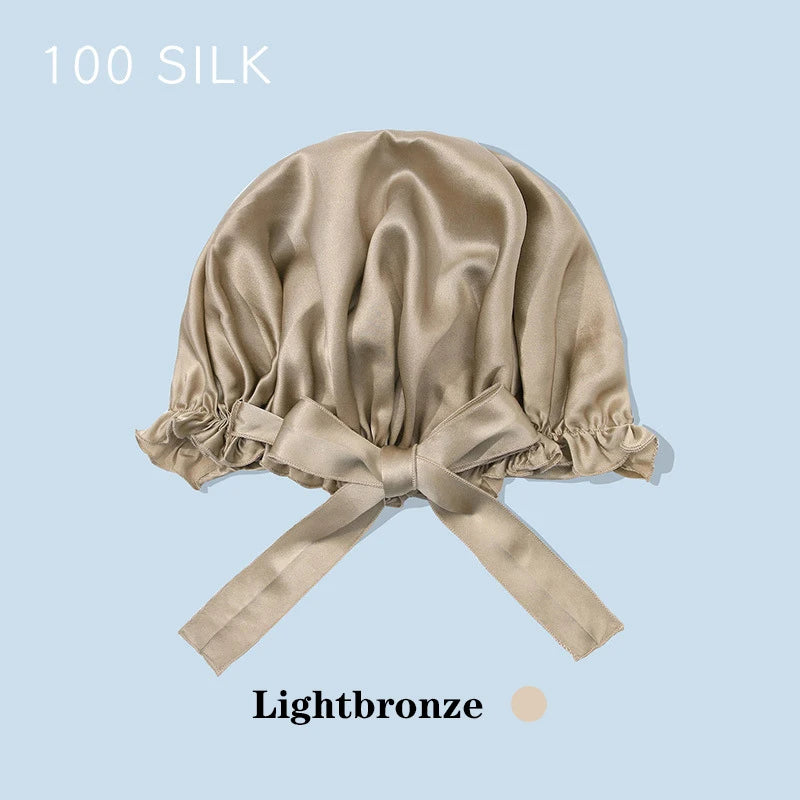 Bonnet de nuit 22 mommes 100 % soie de mûrier