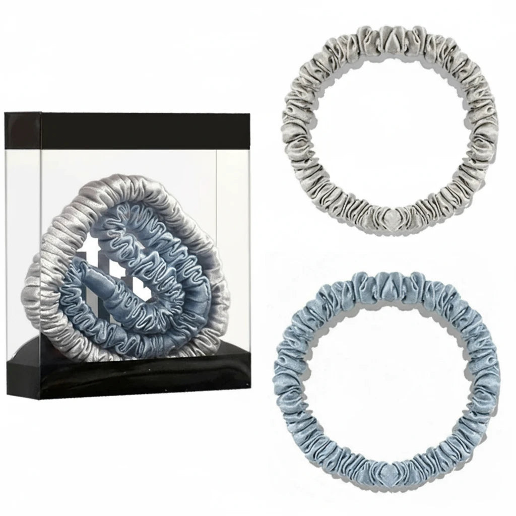 Lot de 2 chouchous en soie 19 Momme