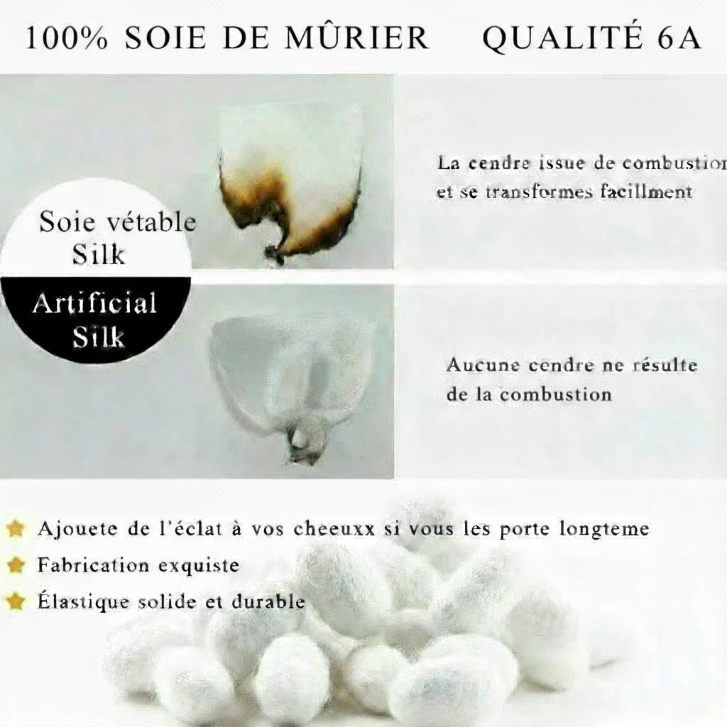 Lot de 2 chouchous en soie 19 Momme