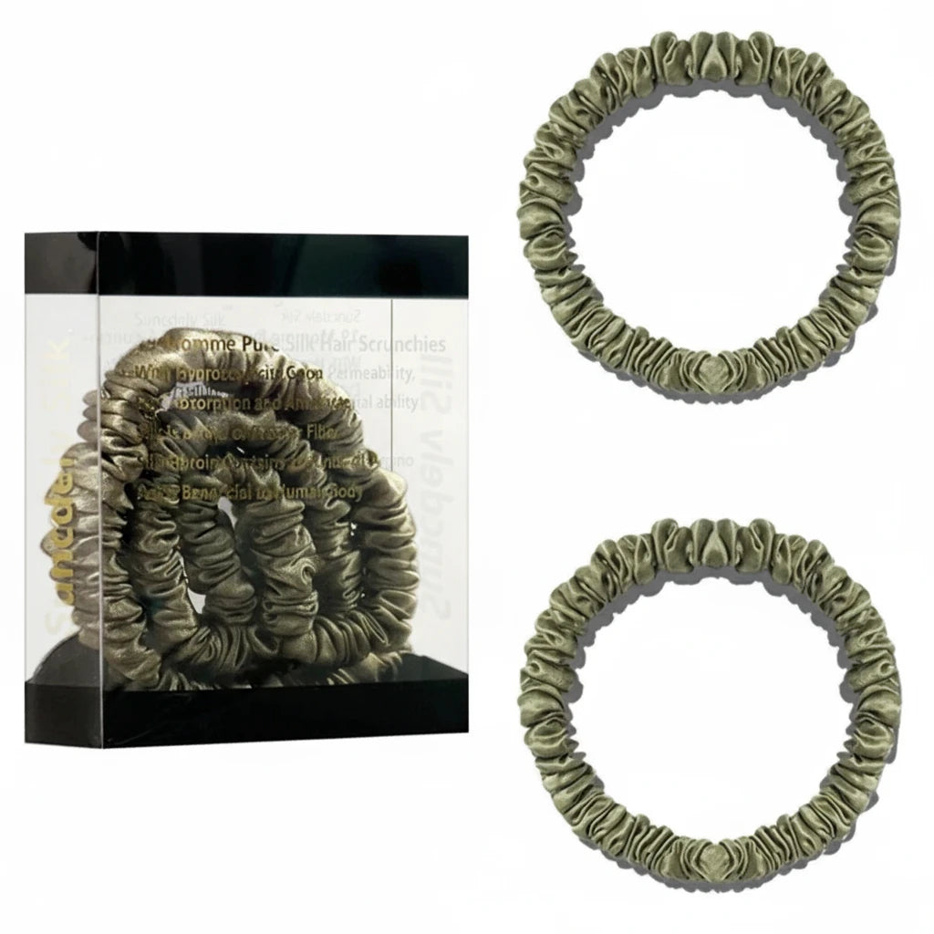 Lot de 2 chouchous en soie 19 Momme