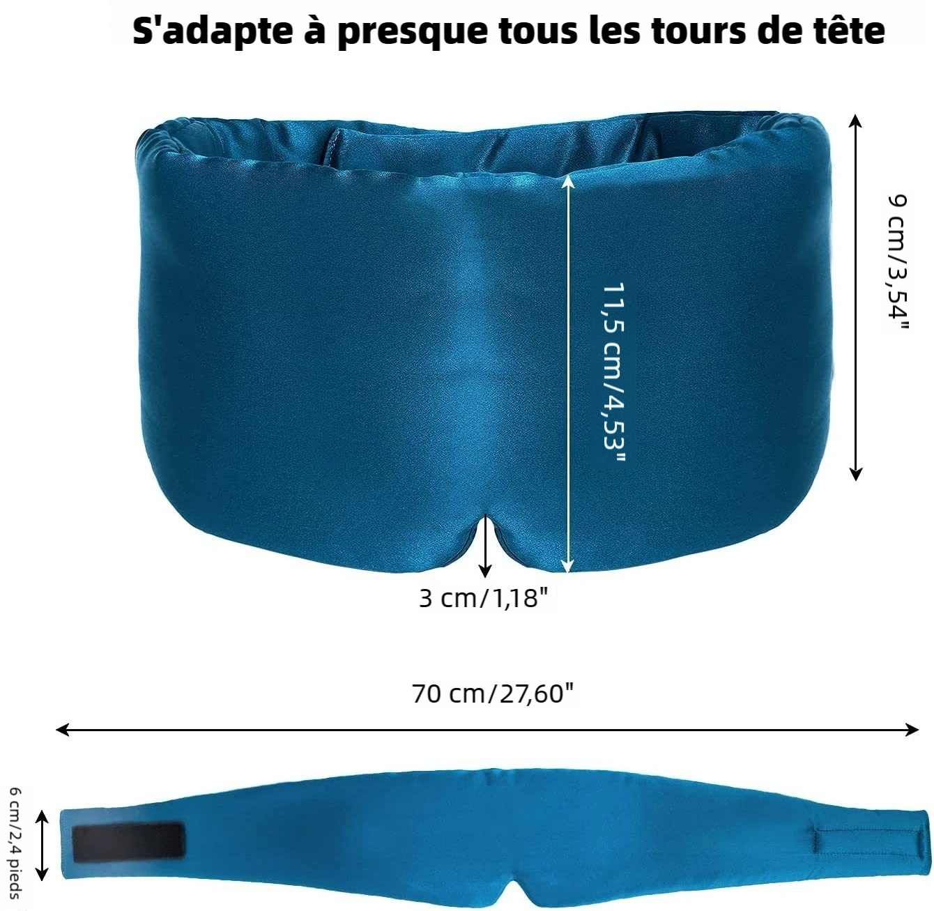 Masque pour les yeux en soie