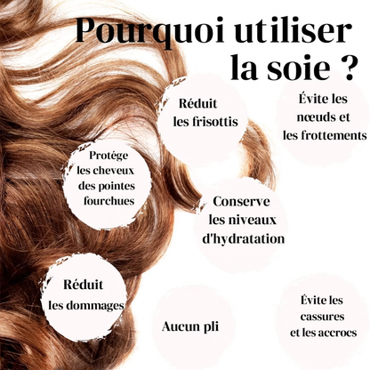 Lot de 3 chouchous en soie de mûrier 19 Momme