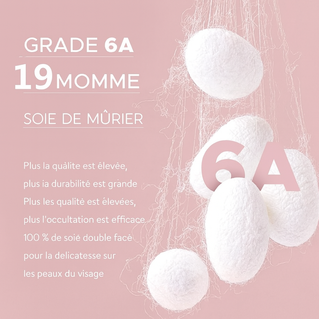 Lot de 3 chouchous en soie de mûrier 19 Momme