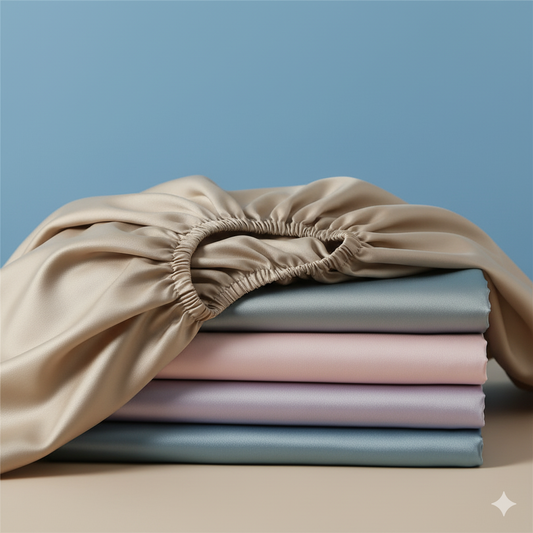 Drap-housse en soie de mûrier