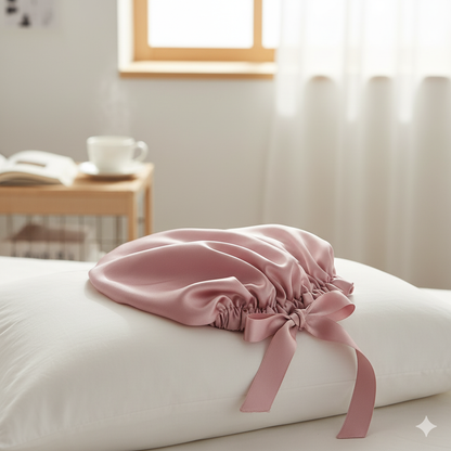 Bonnet de nuit 22 mommes en soie de mûrier