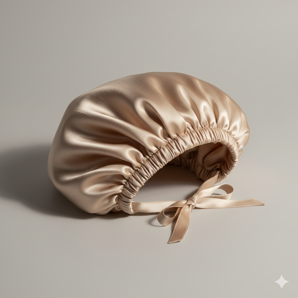 Bonnet de nuit 22 mommes en soie de mûrier