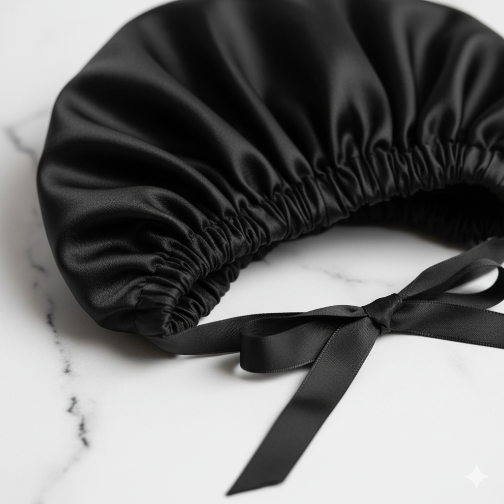 Bonnet de nuit 22 mommes en soie de mûrier