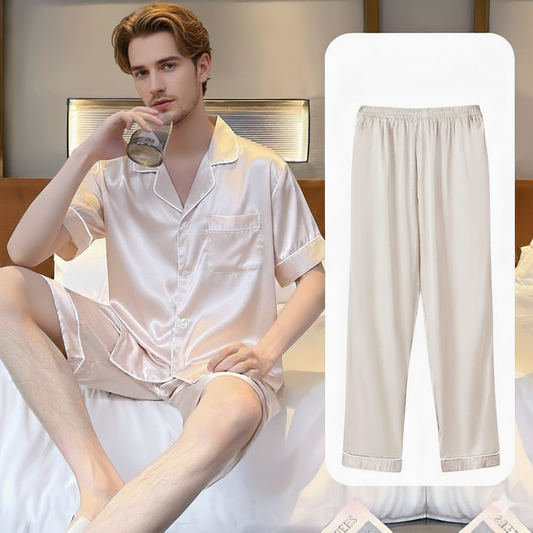 Costume trois pièces en soie pour homme