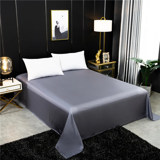 Drap plat en soie de mûrier naturelle