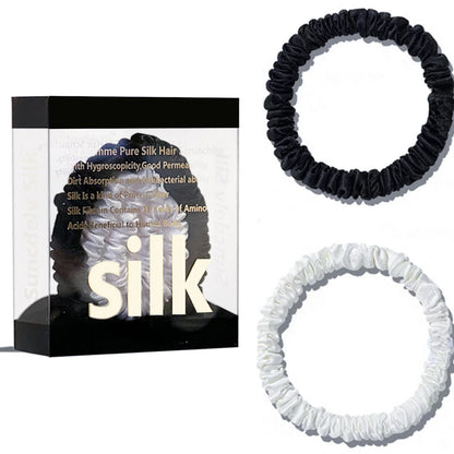 Lot de 2 chouchous en soie 19 Momme
