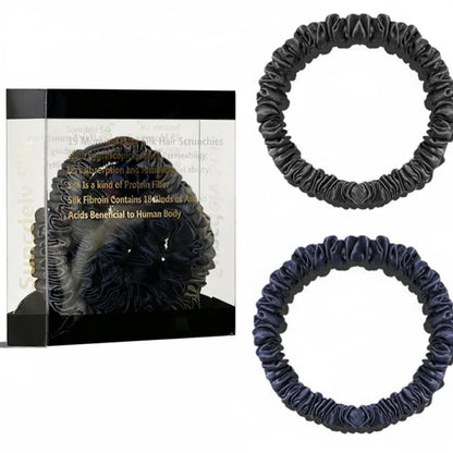 Lot de 2 chouchous en soie 19 Momme