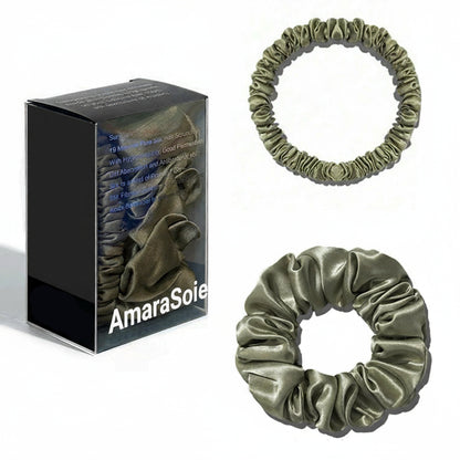 Lot de 2 chouchous 100 % soie de mûrier 22 momme