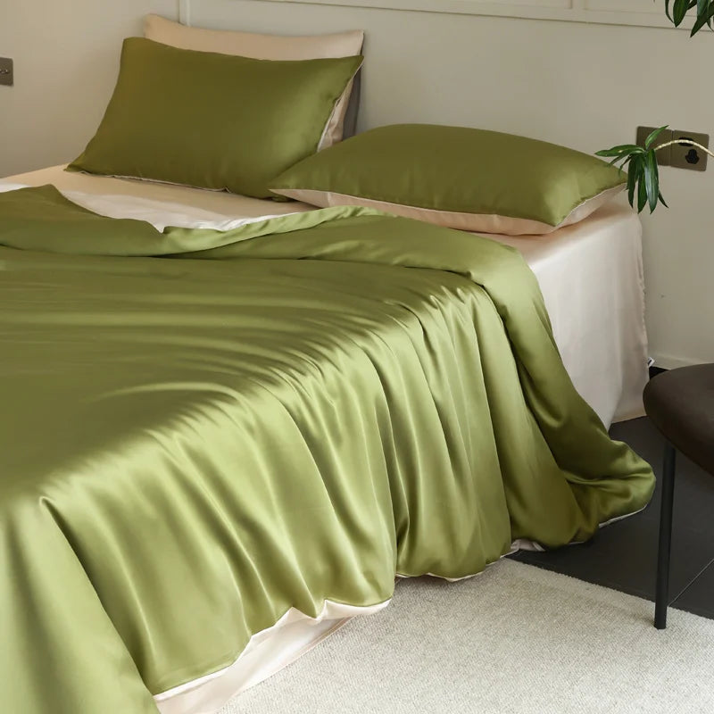 Housse de couette en soie de mûrier