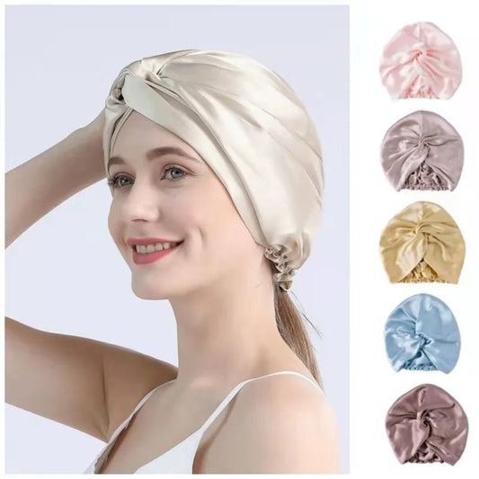 Bonnet de nuit  en soie de mûrier 19 Momme