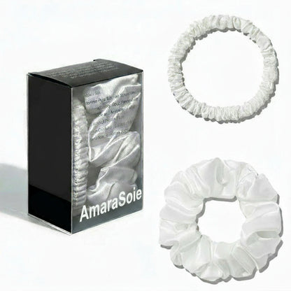 Lot de 2 chouchous 100 % soie de mûrier 22 momme