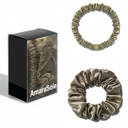 Lot de 2 chouchous 100 % soie de mûrier 22 momme