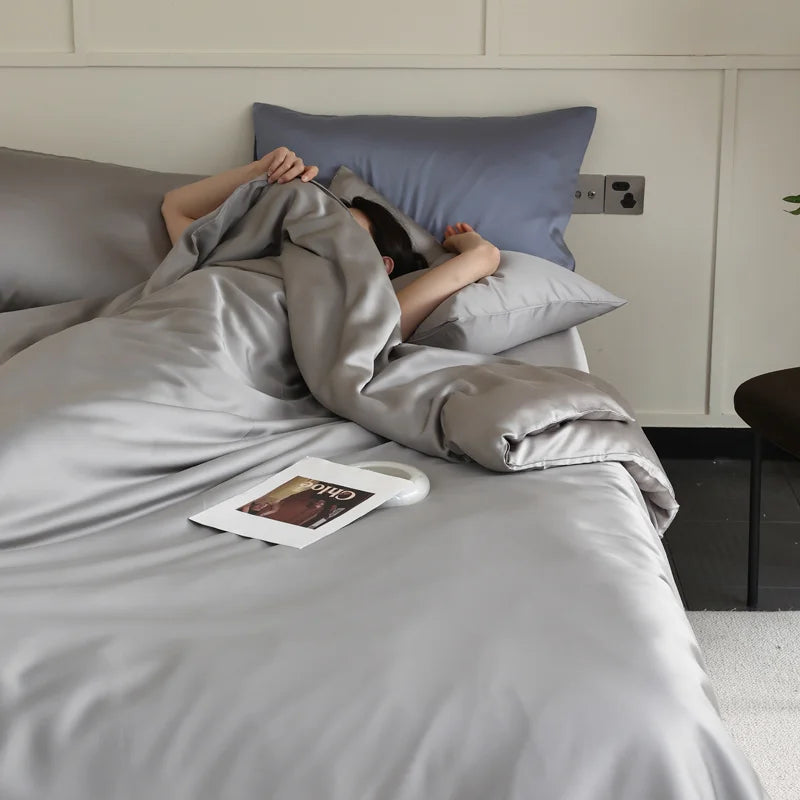 Housse de couette en soie de mûrier